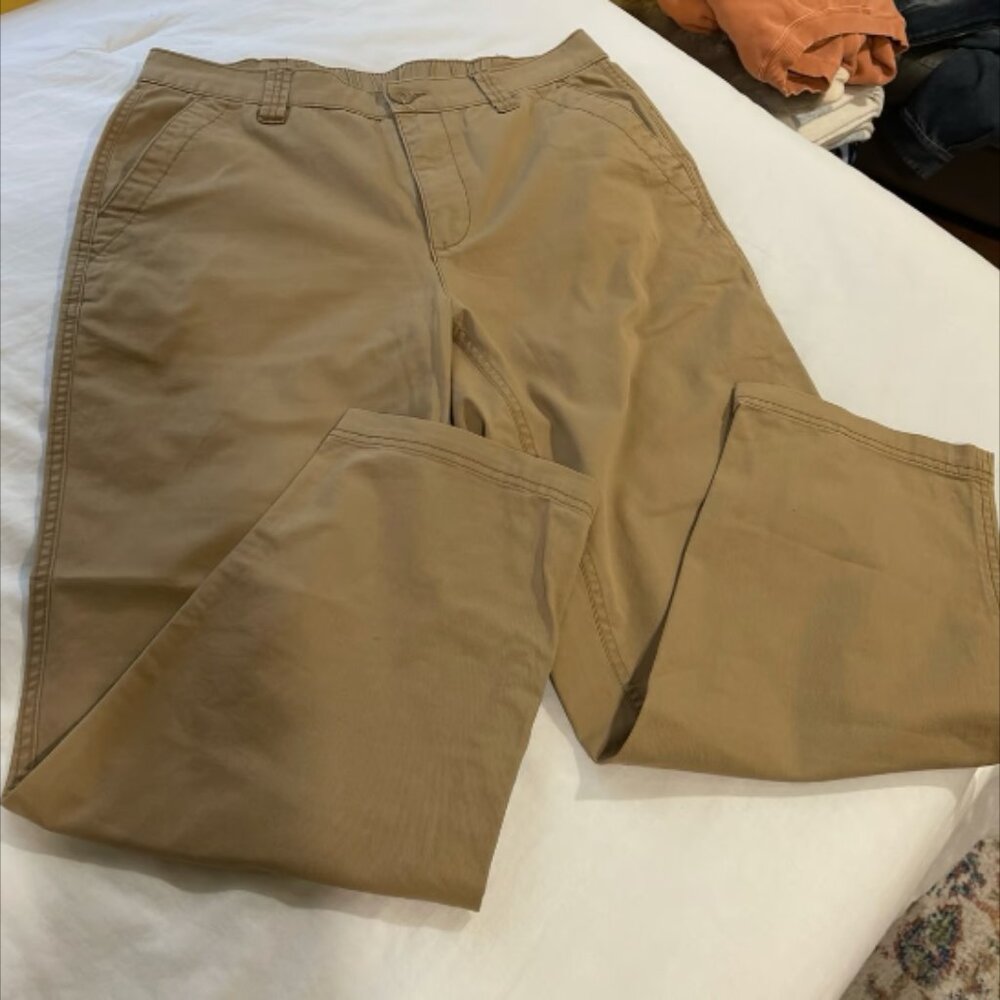 Old Navy OG Chino Khaki Colored Trouser Pants, Size Medium